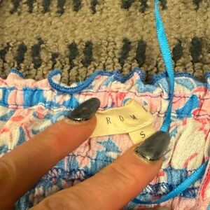 Promesa Floral Sundress in Pink and Blue